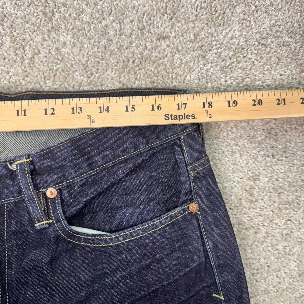 Polo Ralph Lauren Jeans Mens 33/30 Straight Leg Dark Indigo Blue Denim EUC